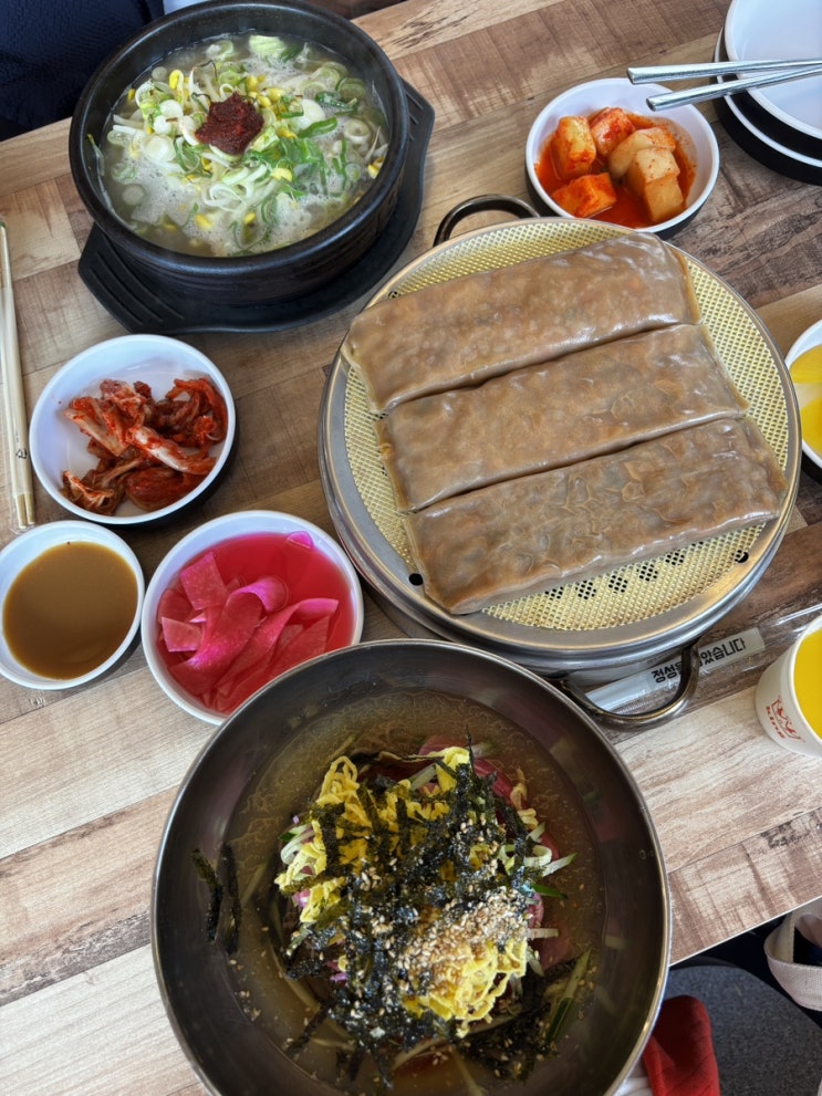  여수 이순신광장 맛집 유자 비빔막국수가 맛있는 메밀식당