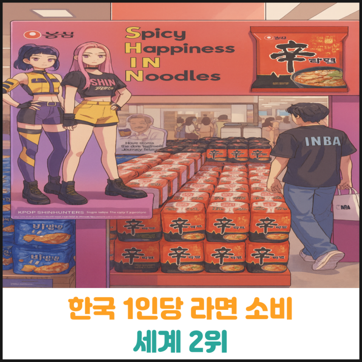  한국 1인당 라면 소비 세계 2위