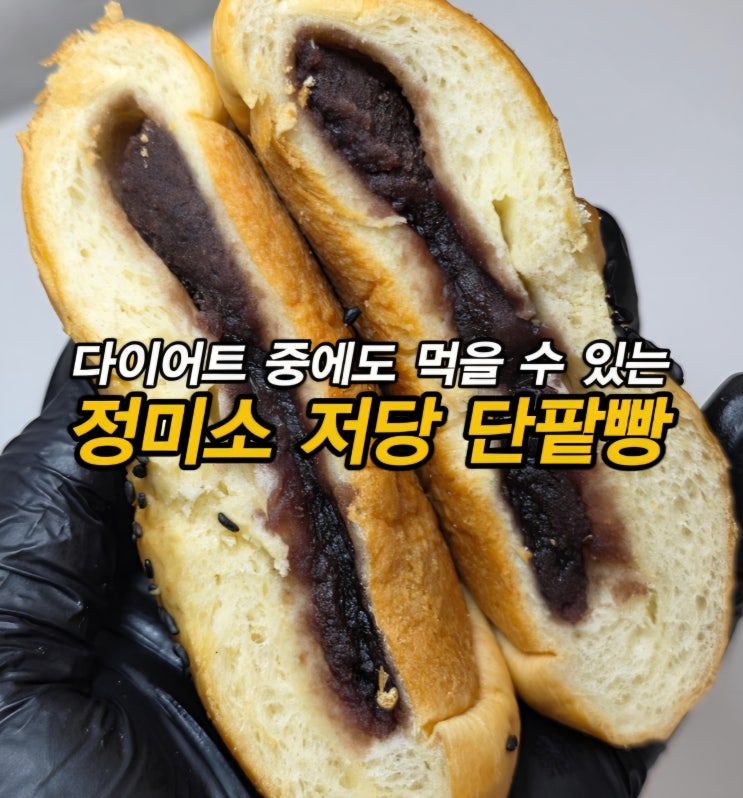  다이어트간식 저당간식 저당음식 저칼로리 저당빵 정미소 저당 쌀 단팥빵(feat. BPA free 용기)