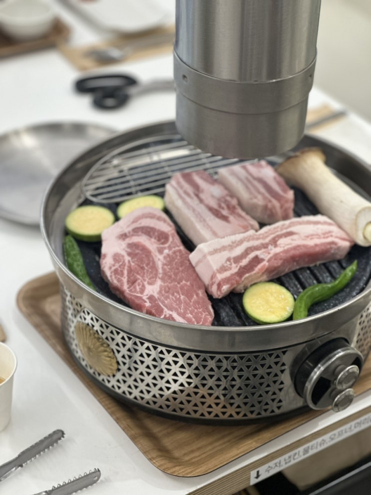  평촌학원가 맛집 꾸운, 평촌 삼겹살 (아기의자 있음)