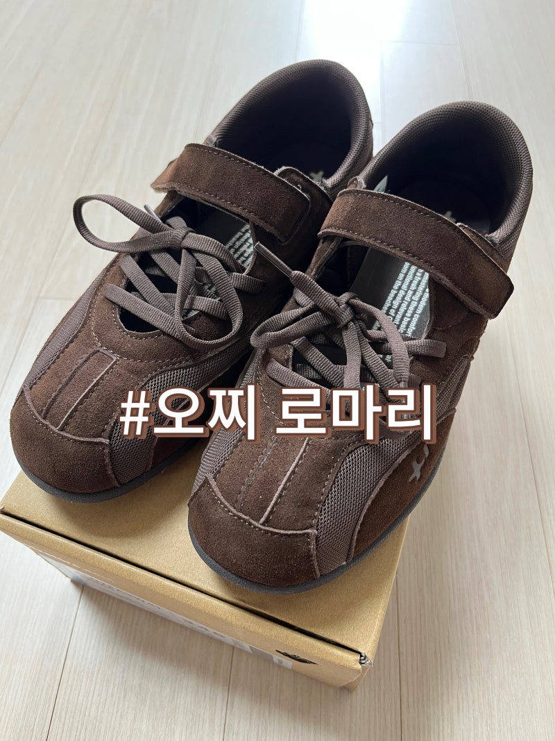 OTZ | 오찌 로마리 스웨이드 레이스업 스니커즈 가을신발추천 임산부신발추천 내돈내산