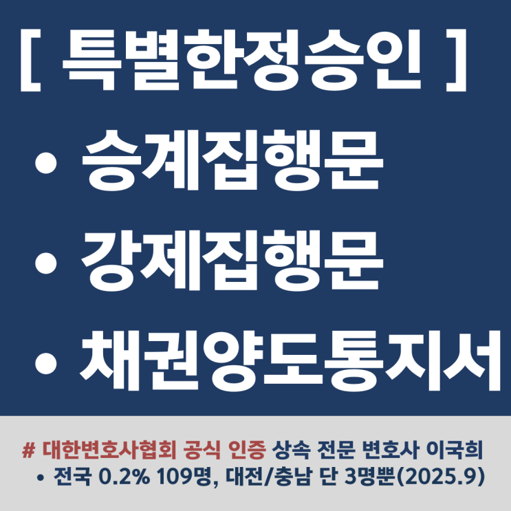  [승소사례] 대부업체 상속 빚 독촉 강제집행문 승계집행문 방어, 특별한정승인 성공 <대전상속포기한정승인변호사>
