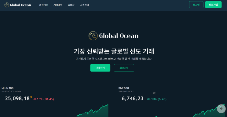  Global Ocean 사기 거래소, 미인가 거래소 사칭, 선물거래 피해 주의증
