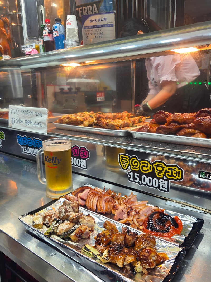의정부역 의정부시장 꼬치핀오리 가을 야장 훈제오리 닭꼬치 야장맛집