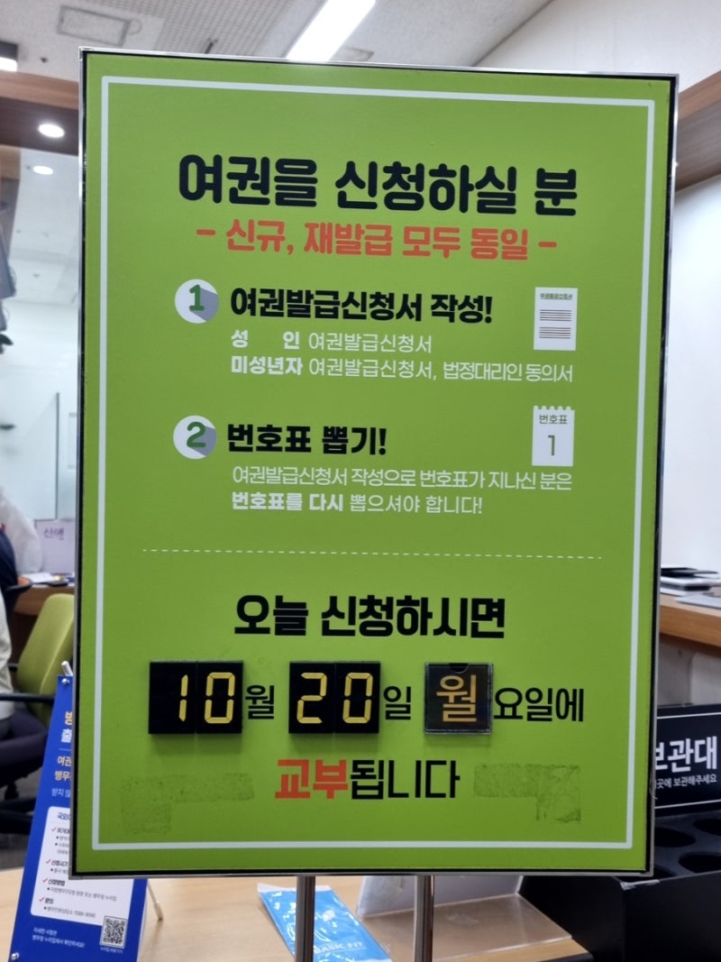 2025년 버전 부산시청에서 신규여권발급 - 절차, 소요기간, 비용 등 관련정보
