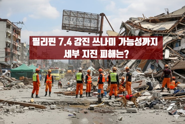 <b>필리핀</b> 7.4 <b>강진</b> 쓰나미 가능성까지 세부 지진 <b>피해</b>는?