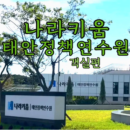 충청남도 태안 안면읍 나라키움 태안정책연수원 숙소 후기(객실편)
