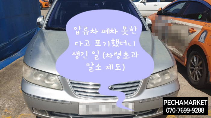  압류차 폐차 못한다고 포기했더니 생긴 일 (차령초과말소 제도)