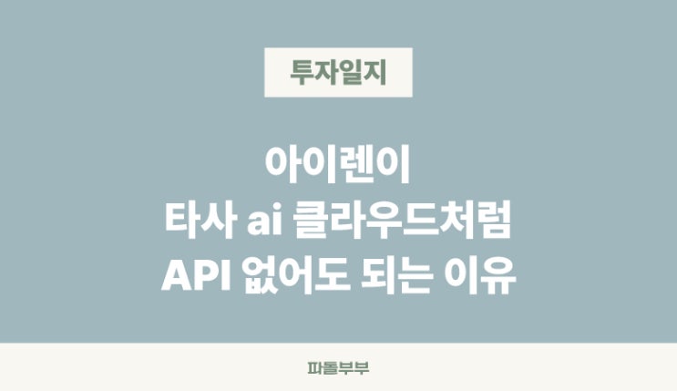  아이렌 IREN API 부재 리스크에 대한 짧은 생각
