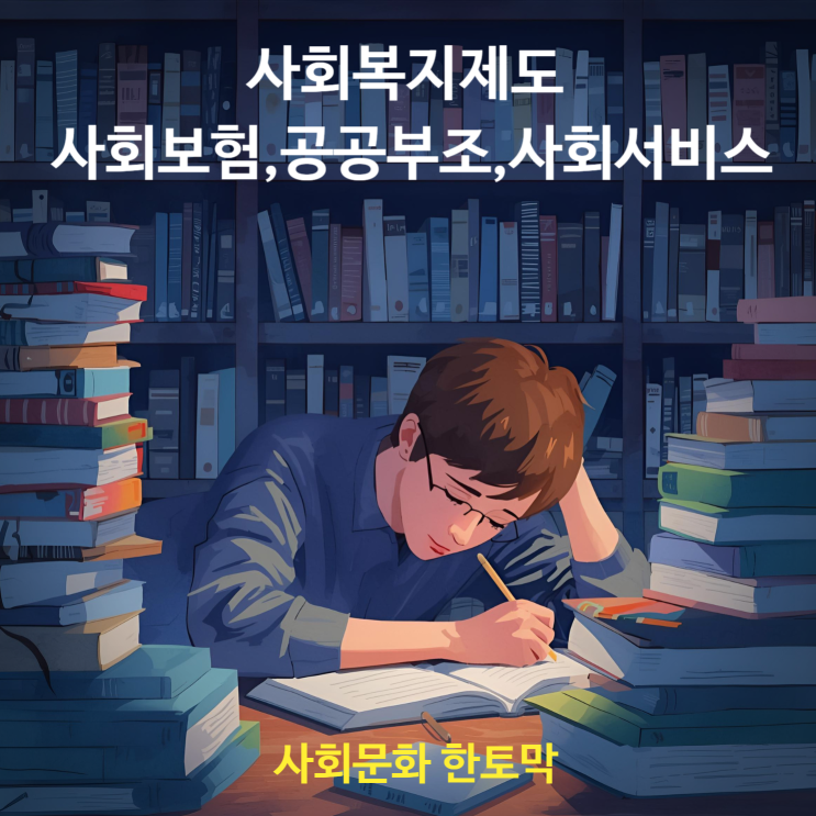 사회문화 사회복지제도: 사회보험, 공공부조, 사회서비스