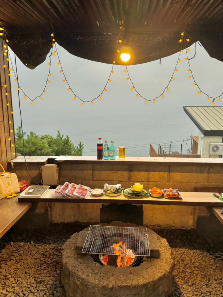  경남 남해 오션뷰 감성 바베큐 존 숙소! 더파티펜션 2번방 솔직 후기