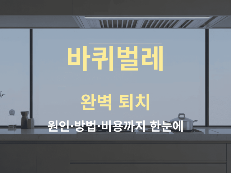  바퀴벌레 완벽 퇴치 A to Z: 원인·방법·비용까지 한눈에