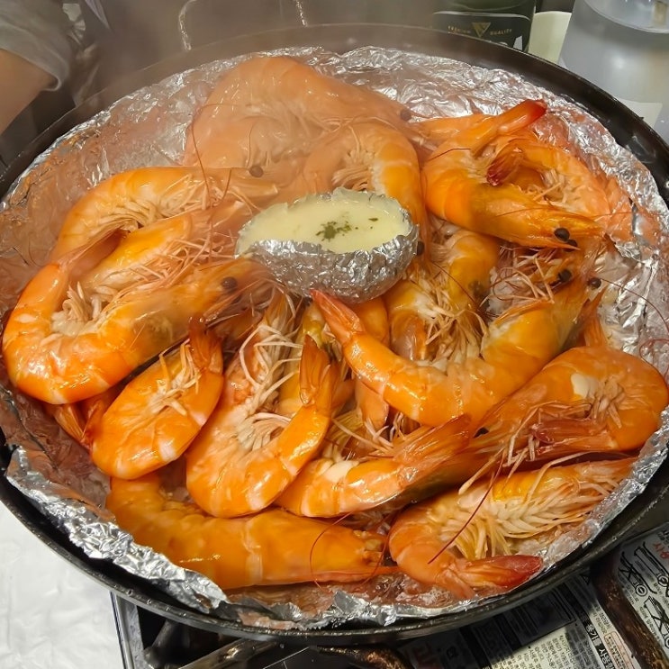  재재재재방문 부평 맛집 시방은 새우시대. 새우소금구이