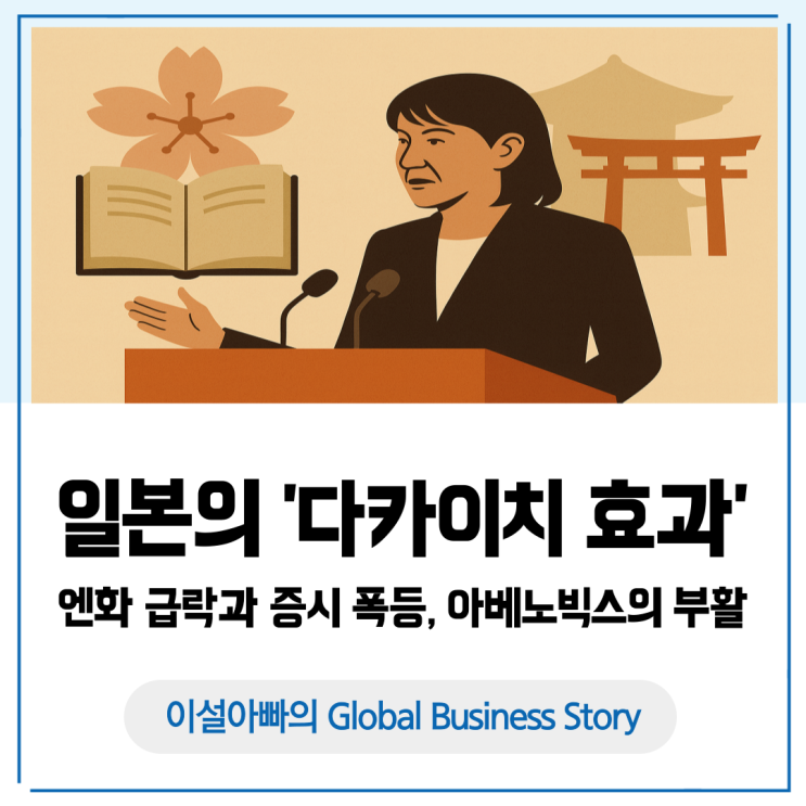  일본의 ‘다카이치 효과’: 엔화 급락과 증시 폭등, 그리고 아베노믹스의 부활
