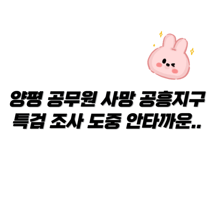 <b>양평 공무원</b> <b>사망</b> 공흥지구 <b>특검</b> 조사 도중 안타까운 사건