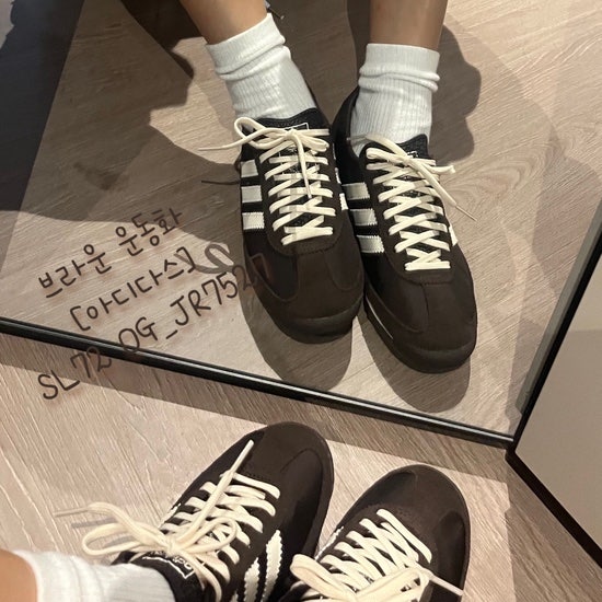 29CM 에디션 | 아디다스 SL72 OG 가을 브라운 운동화 JR7527 리뷰