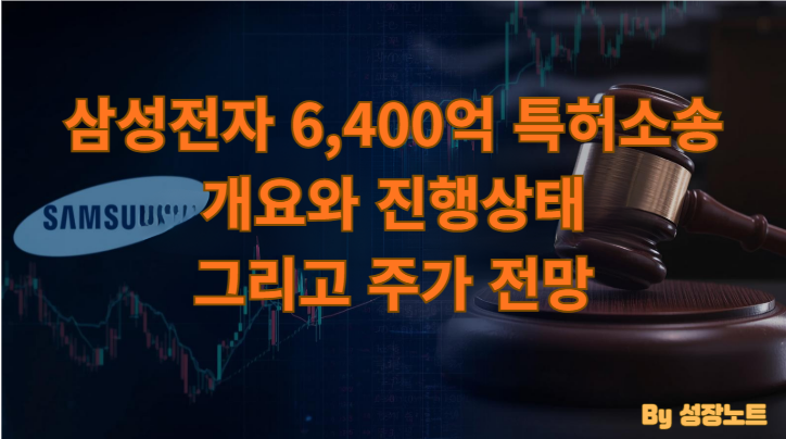  삼성전자 6400억 특허 소송 : '특허괴물'에 발목 잡힌 삼성전자, 지금이라도 팔아야 할까요? (주주 필독)