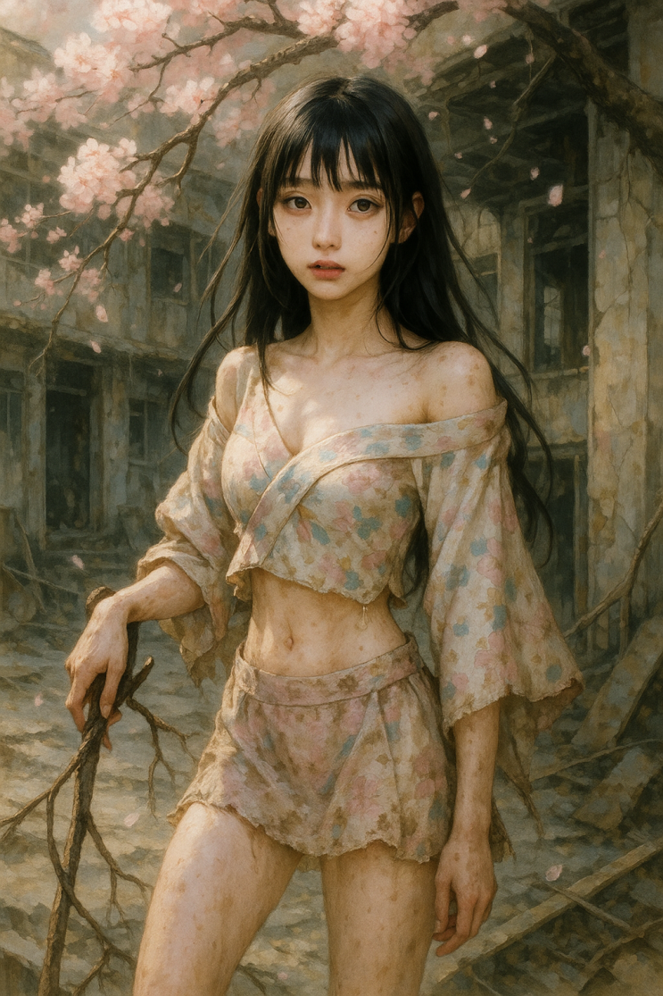  아름다운 소녀 일러스트
