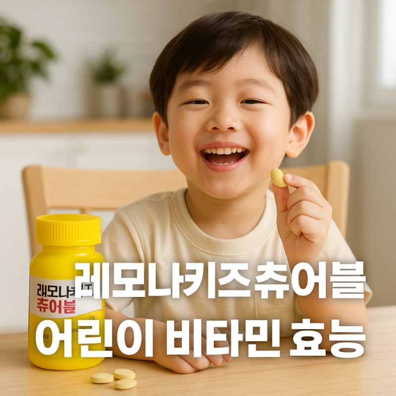 레모나키즈 츄어블 성분 효능 어린이 비타민으로 괜찮을까?