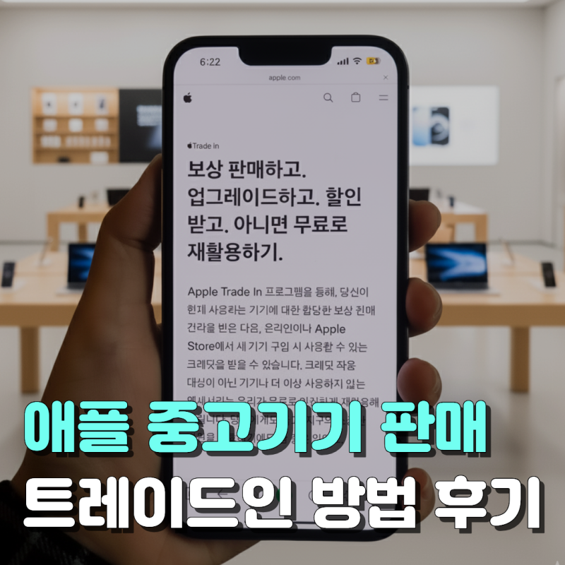 애플 보상판매 트레이드인 방법부터 후기까지