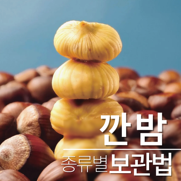  깐밤 보관법 삶은밤부터 찐밤까지