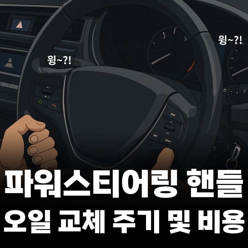 파워스티어링 핸들 오일 교체 주기 및 비용 정보