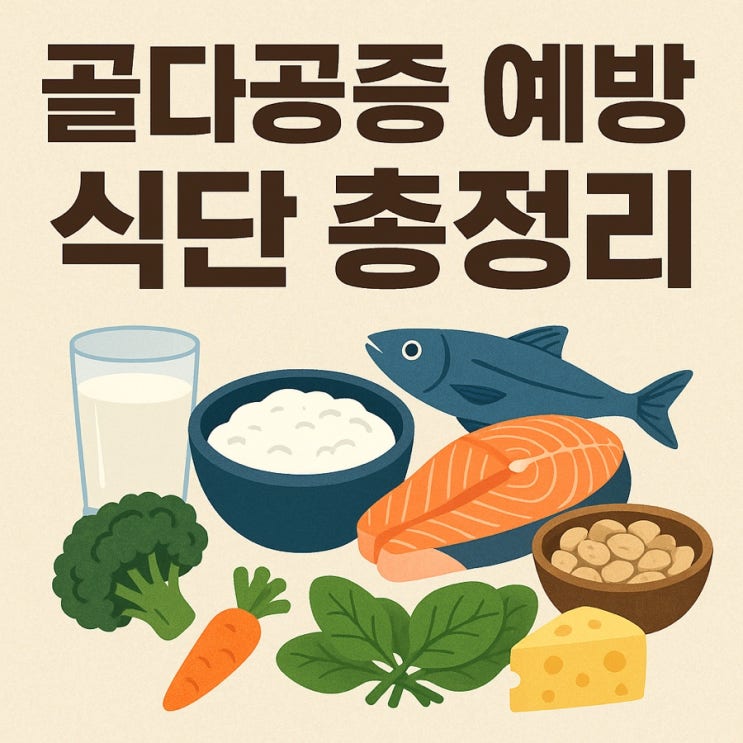 칼슘이 풍부한 식품과 활용법  뼈 건강을 지키는 습관! 골다공증 예방 식단 총정리