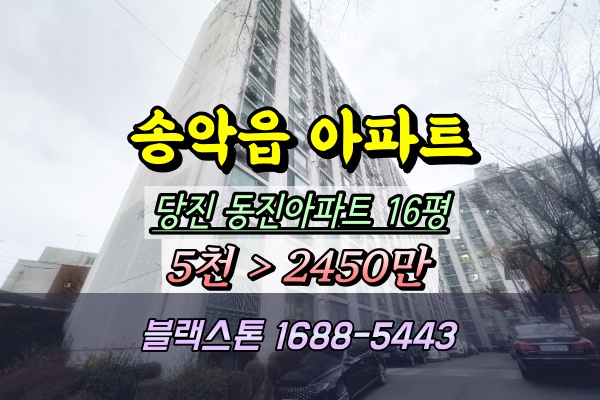  당진 송악읍 동진아파트 경매 16평