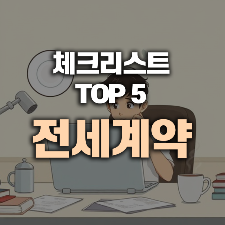  전세 계약 전 체크리스트 TOP 5