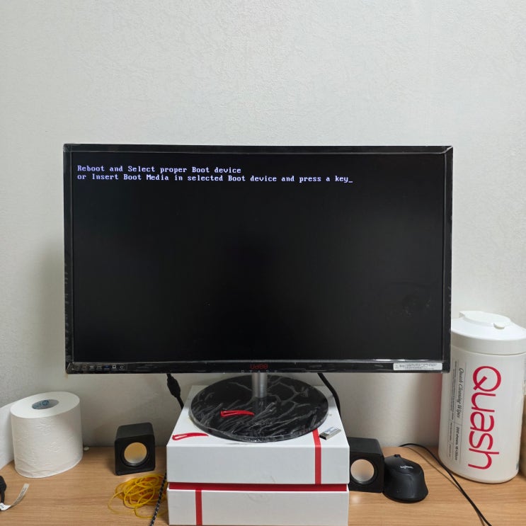  은평구 응암동 컴퓨터수리 조립PC Reboot and Select 오류 휴일 출장 후기