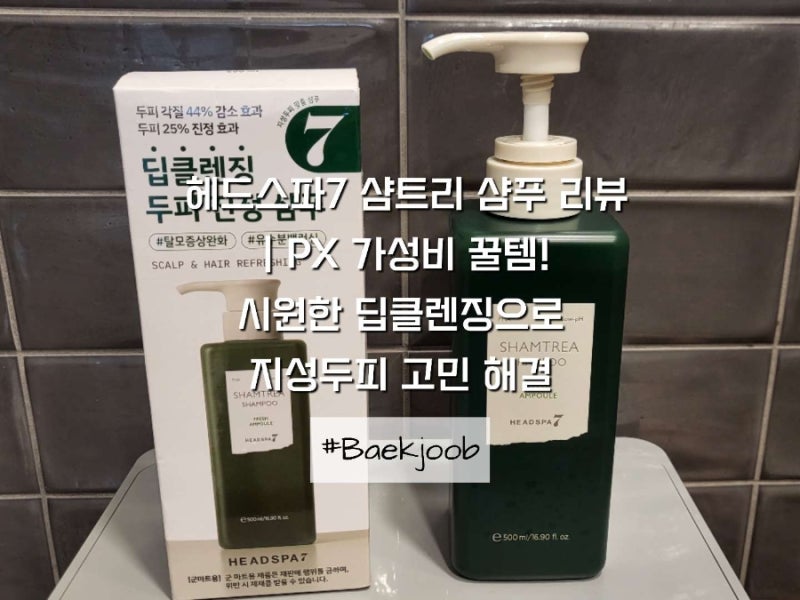 PX샴푸추천 헤드스파7 샴트리 샴푸 리뷰 | PX 가성비 꿀템! 시원한 딥클렌징으로 지성두피 고....
