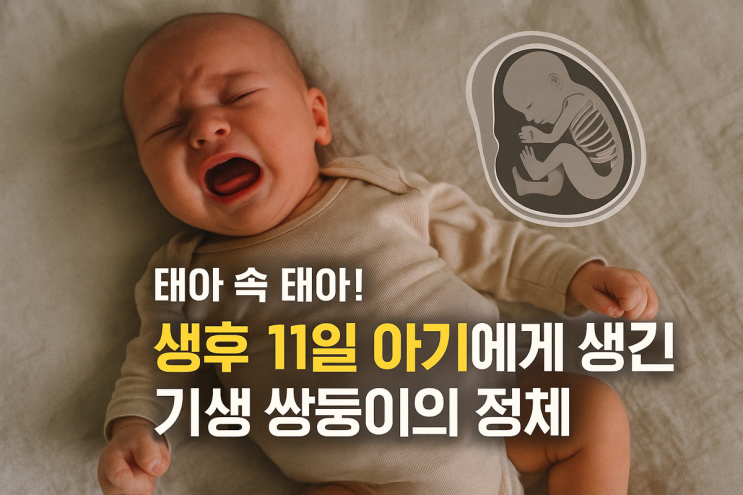   생후 11일 아기 뱃속에 ‘기생 쌍둥이’?