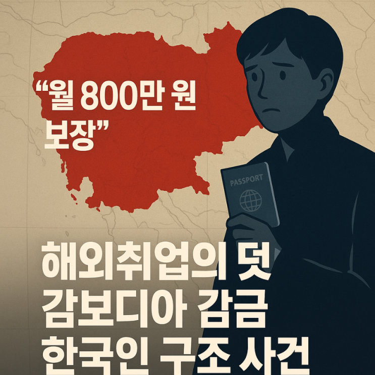 원 보장 해외취업의 덫: <b>캄보디아</b> <b>감금</b> <b>한국인</b> 2명 구조 <b>사건</b>