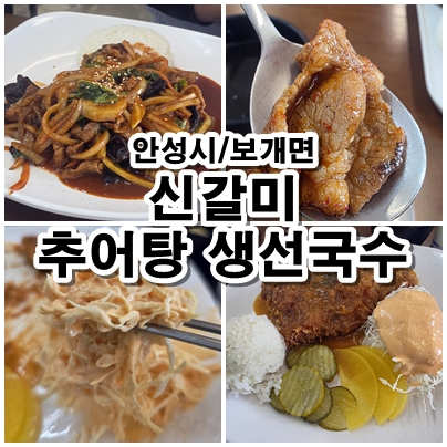  안성 보개면 신갈미 추어탕 생선국수 직화제육덮밥 수제돈가스 먹어본 후기