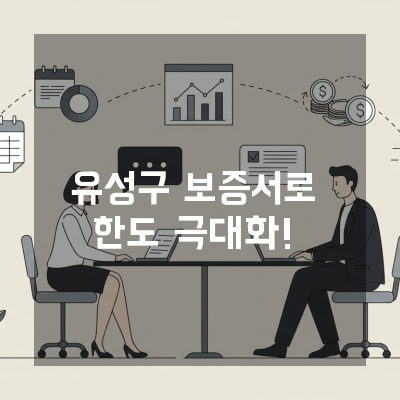  유성구 보증서 기반 혁신성장촉진자금 매칭으로 한도 극대화 조건