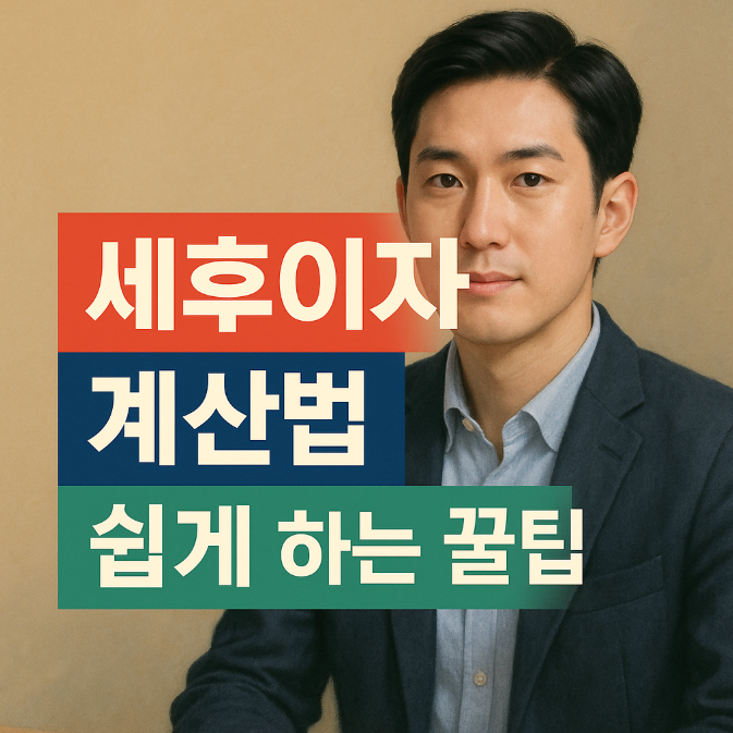  세후이자 계산법 쉽게 하는 꿀팁｜이자소득세 빼고 실제 수령액 계산법