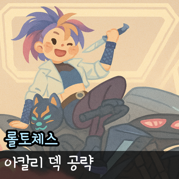 롤토체스 4슈프림셀 거대메크 처형자 아칼리 덱 공략, 파워업 열매 추천