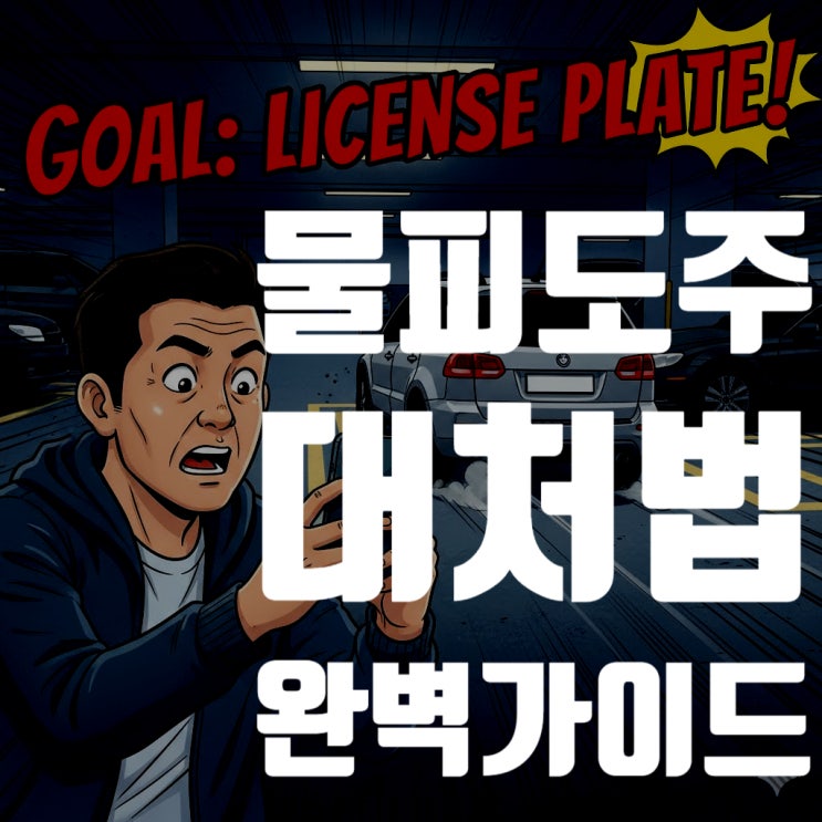  물피도주 대처법 : '이것'부터 찍어야 범인 잡습니다 (증거 사진, 신고, 보험처리 완벽 가이드)