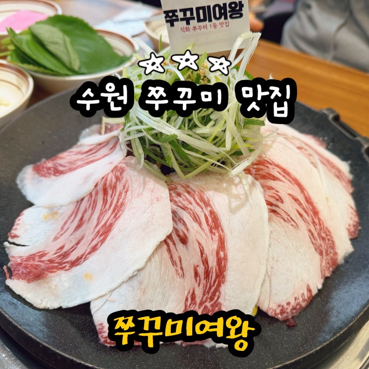  수원 쭈꾸미 맛집 쭈꾸미여왕 곡반정동 주차가능