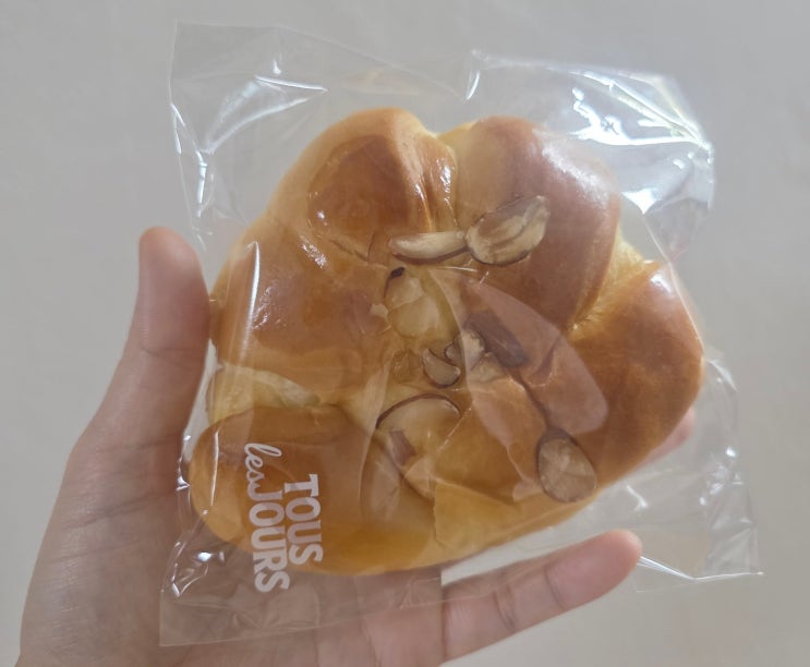  뚜레쥬르 슈크림빵 후기｜견과류 토핑이 고소한 달콤한 기본빵