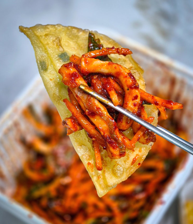  강릉중앙시장 맛집 안주 포장 추천 원조소문난무침회
