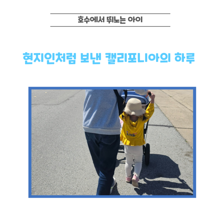  1년 내내 봄 같은 캘리포니아, 동네 호수에서 물놀이한 날