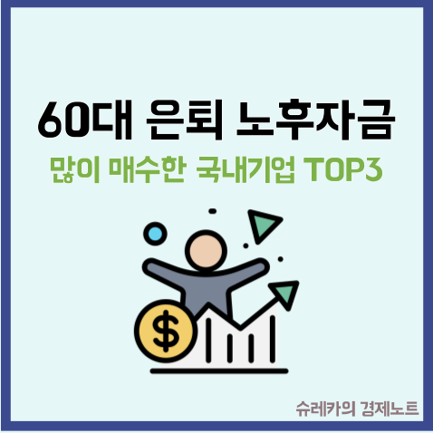  60대 은퇴자들이 노후자금으로 구매한 국내주식 TOP3