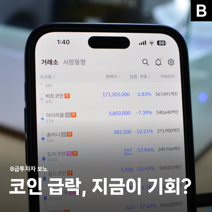 <b>암호화폐 급락</b>이 기회? 비트코인 시작하는법과 거래소 선택기준