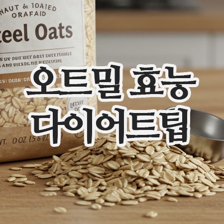  오트밀의 효능과 다이어트 팁