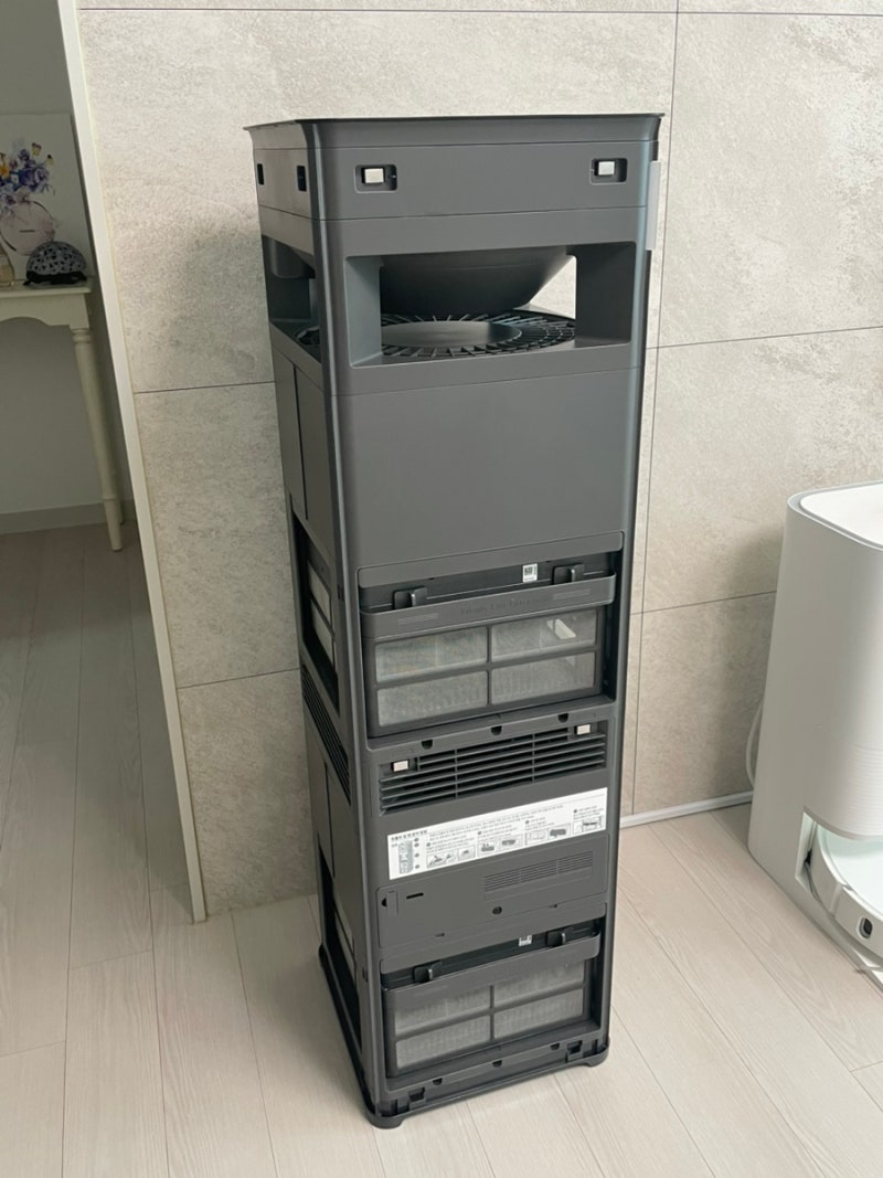 삼성 비스포크 큐브에어 인피니트AI 공기청정기 초간단 셀프 필터 청소방법 AX100DB990UDD