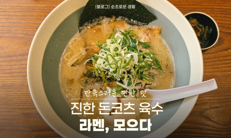  라멘 모으다 일본 돈코츠라멘 진한 국물 김포 운양동 라멘맛집