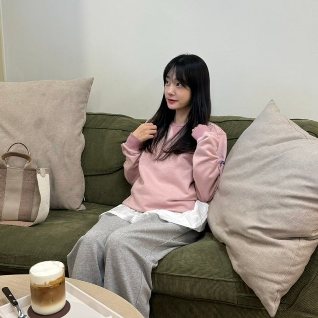 세인트제임스 맨투맨 봉봉 베이직 핑크 후기