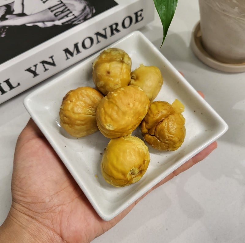전자레인지 밤찌기 쉬운 밤껍질까기 밤찌는법 밤찌는시간