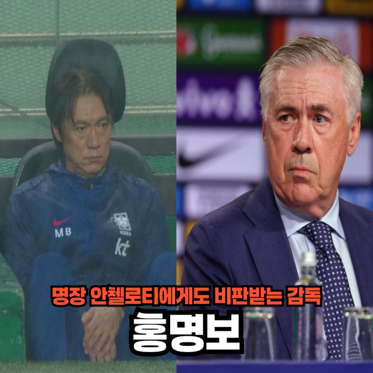 브라질 <b>감독</b> 안첼로티가 <b>홍명보</b>의 전술을 <b>비판</b>한 이유